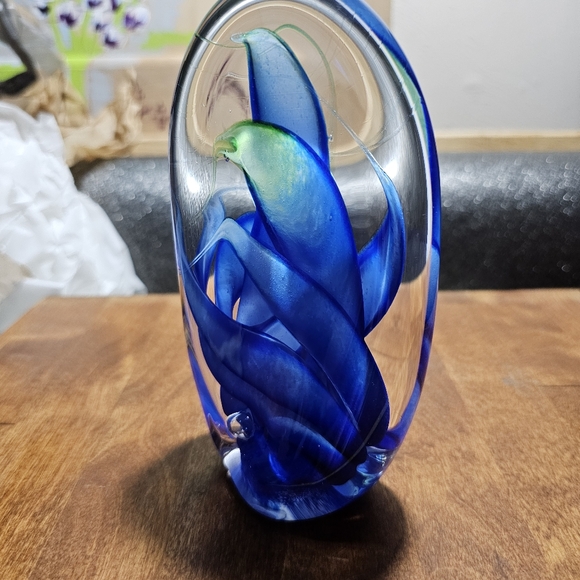 Heavy Hand Blown Mixed Artists Vintage Glass Paperweights Collection of 18pcs. - Picture 3 of 16